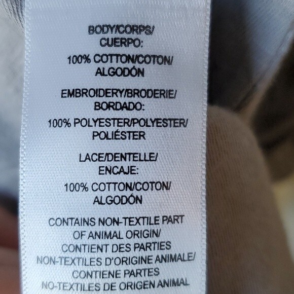 NWT LUCKY BRAND GRAY COTTON EMBROIDERED PEASANT SHIRT LARGE - Picture 10 of 12